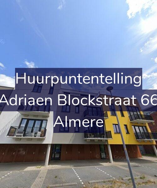 Foto gevel Huurpuntentelling voor Adriaen Blockstraat 66, Almere