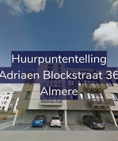 Foto gevel Huurpuntentelling voor Adriaen Blockstraat 36, Almere