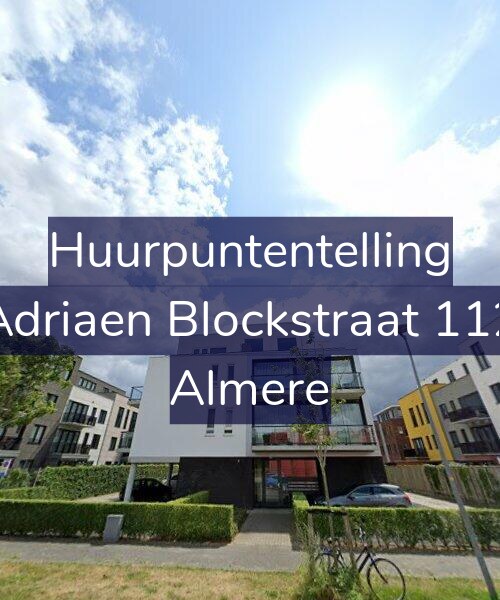Foto gevel Huurpuntentelling voor Adriaen Blockstraat 112, Almere