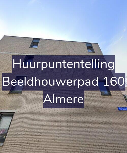 Foto gevel Huurpuntentelling voor Beeldhouwerpad 160, Almere