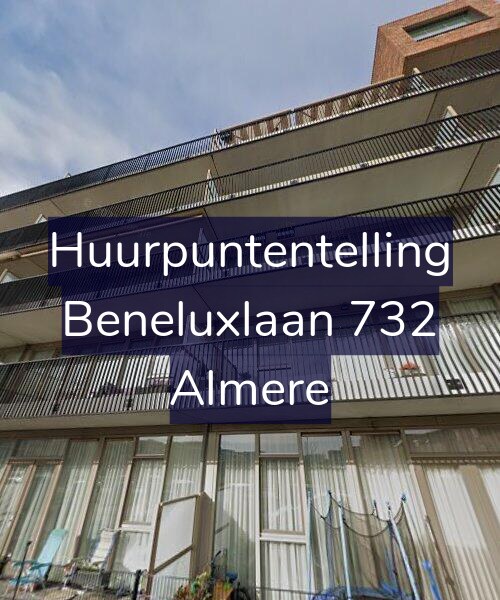 Foto gevel Huurpuntentelling voor Beneluxlaan 732, Almere