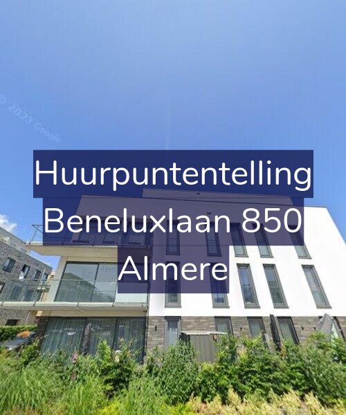 Foto gevel Huurpuntentelling voor Beneluxlaan 850, Almere