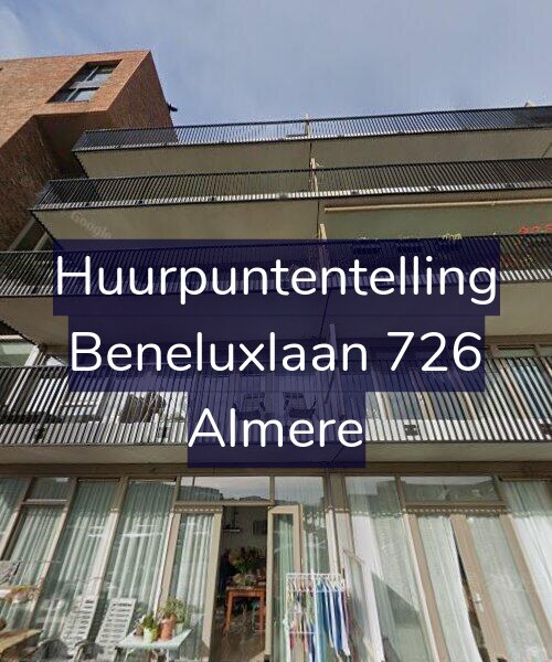 Foto gevel Huurpuntentelling voor Beneluxlaan 726, Almere