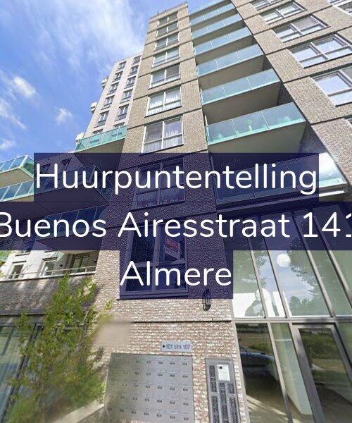 Foto gevel Huurpuntentelling voor Buenos Airesstraat 141, Almere