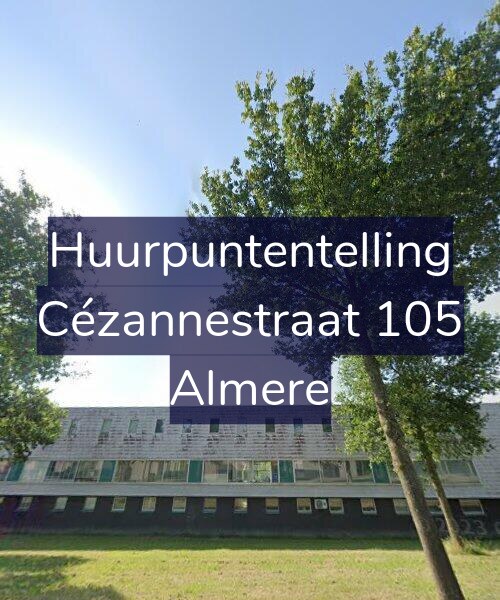 Foto gevel Huurpuntentelling voor Cézannestraat 105, Almere