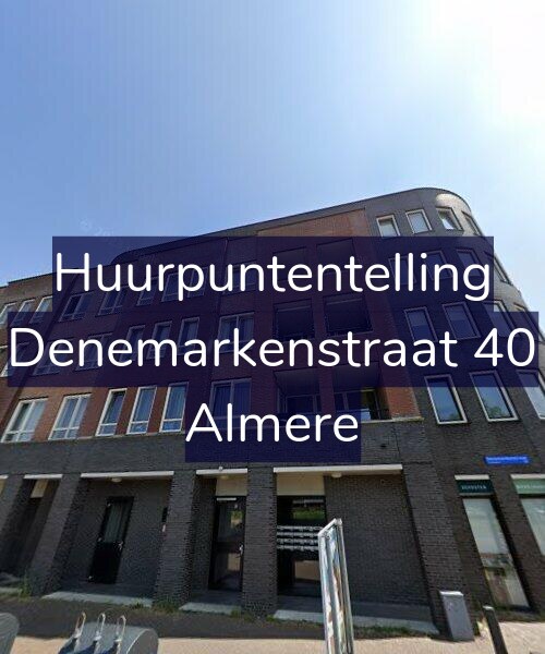 Foto gevel Huurpuntentelling voor Denemarkenstraat 40, Almere