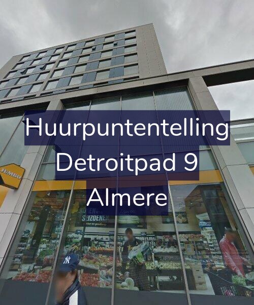 Foto gevel Huurpuntentelling voor Detroitpad 9, Almere