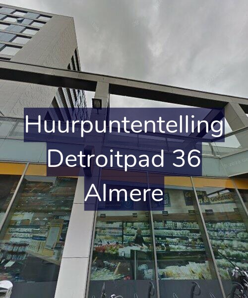 Foto gevel Huurpuntentelling voor Detroitpad 36, Almere