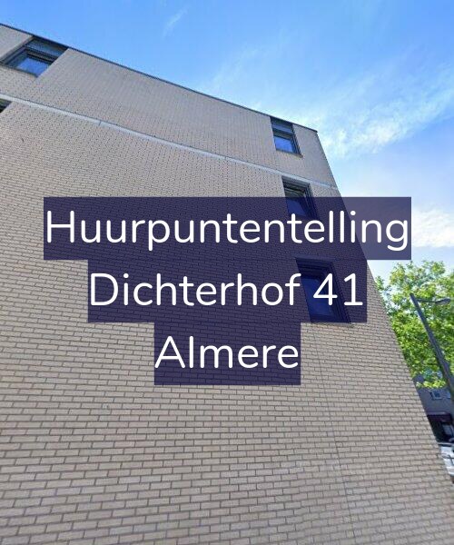 Foto gevel Huurpuntentelling voor Dichterhof 41, Almere