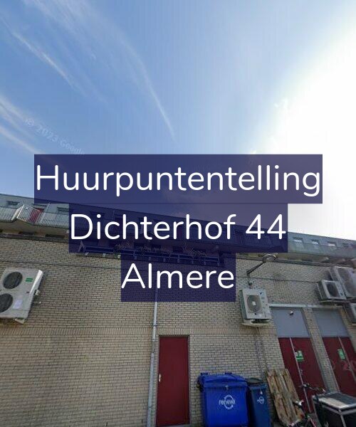 Foto gevel Huurpuntentelling voor Dichterhof 44, Almere