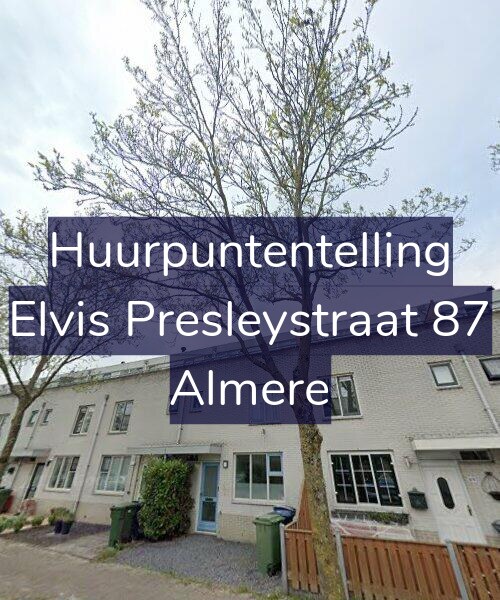 Foto gevel Huurpuntentelling voor Elvis Presleystraat 87, Almere