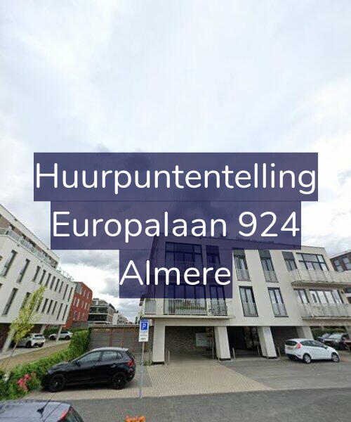 Foto gevel Huurpuntentelling voor Europalaan 924, Almere
