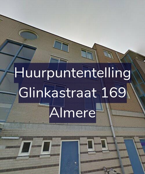 Foto gevel Huurpuntentelling voor Glinkastraat 169, Almere