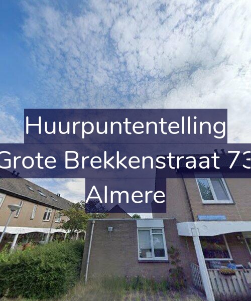Foto gevel Huurpuntentelling voor Grote Brekkenstraat 73, Almere