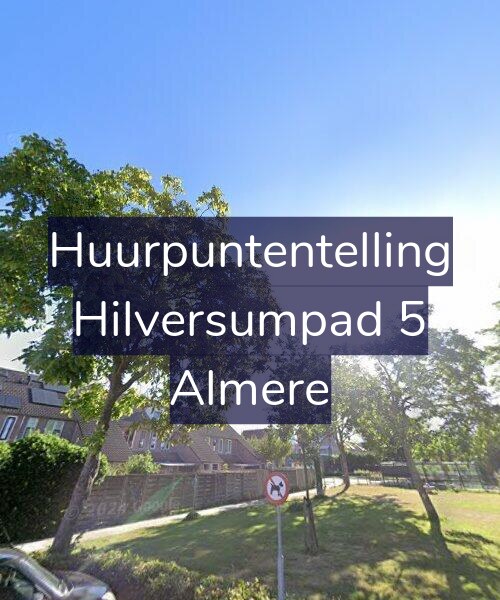 Foto gevel Huurpuntentelling voor Hilversumpad 5, Almere