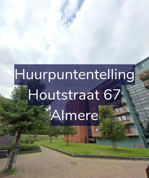 Foto gevel Huurpuntentelling voor Houtstraat 67, Almere