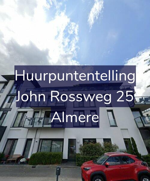 Foto gevel Huurpuntentelling voor John Rossweg 25, Almere