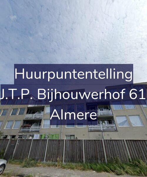 Foto gevel Huurpuntentelling voor J.T.P. Bijhouwerhof 61, Almere