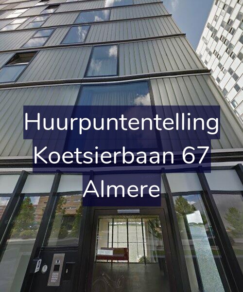 Foto gevel Huurpuntentelling voor Koetsierbaan 67, Almere
