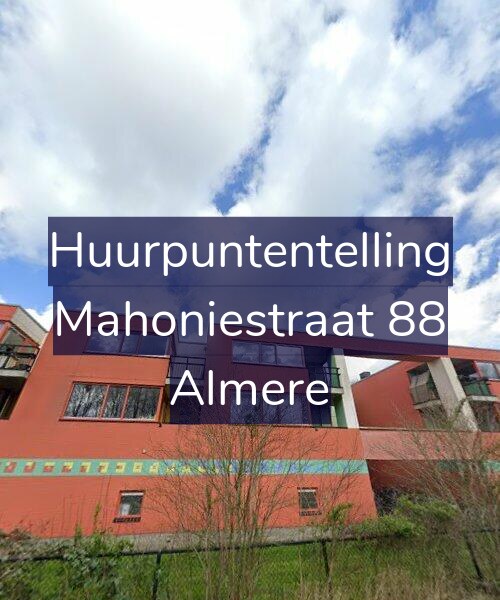 Foto gevel Huurpuntentelling voor Mahoniestraat 88, Almere