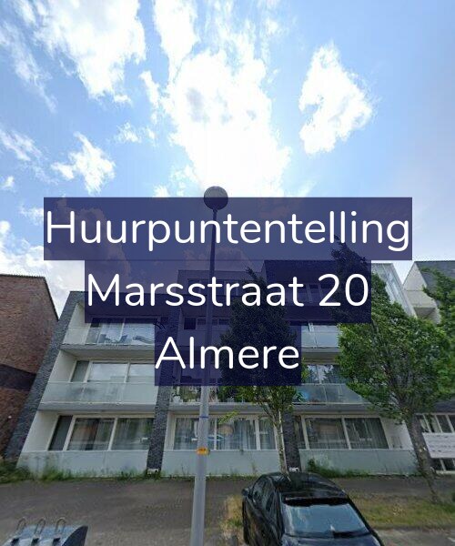 Foto gevel Huurpuntentelling voor Marsstraat 20, Almere