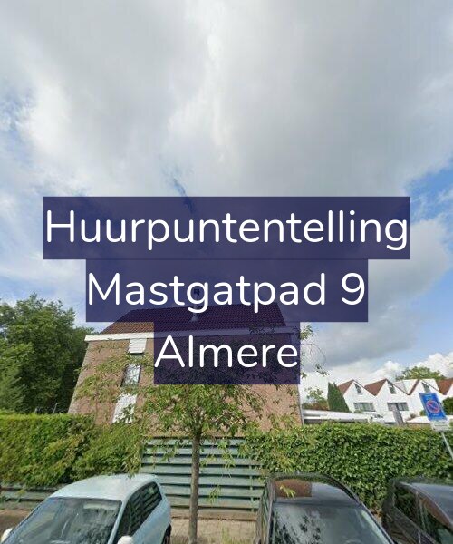 Foto gevel Huurpuntentelling voor Mastgatpad 9, Almere