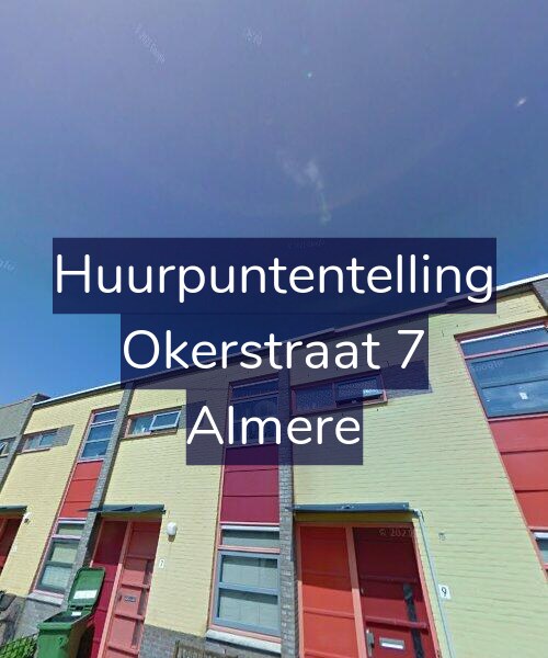 Foto gevel Huurpuntentelling voor Okerstraat 7, Almere