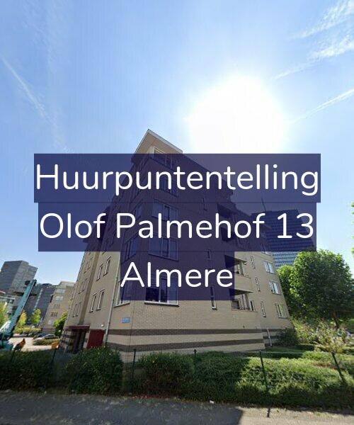 Foto gevel Huurpuntentelling voor Olof Palmehof 13, Almere