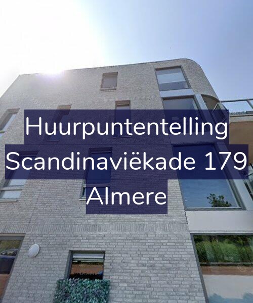 Foto gevel Huurpuntentelling voor Scandinaviëkade 179, Almere