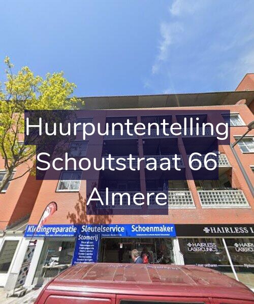 Foto gevel Huurpuntentelling voor Schoutstraat 66, Almere