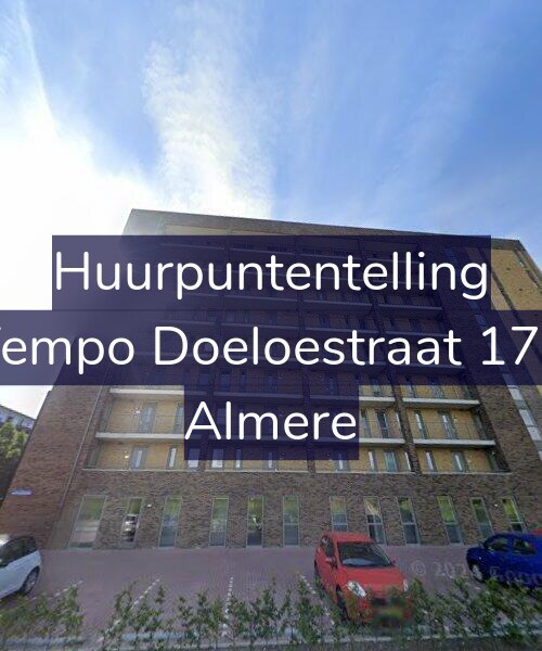 Foto gevel Huurpuntentelling voor Tempo Doeloestraat 177, Almere