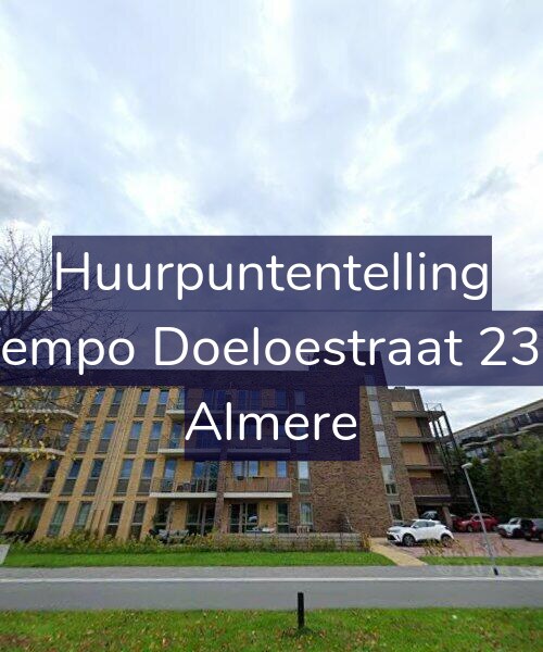 Foto gevel Huurpuntentelling voor Tempo Doeloestraat 234, Almere