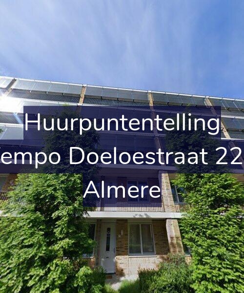 Foto gevel Huurpuntentelling voor Tempo Doeloestraat 222, Almere
