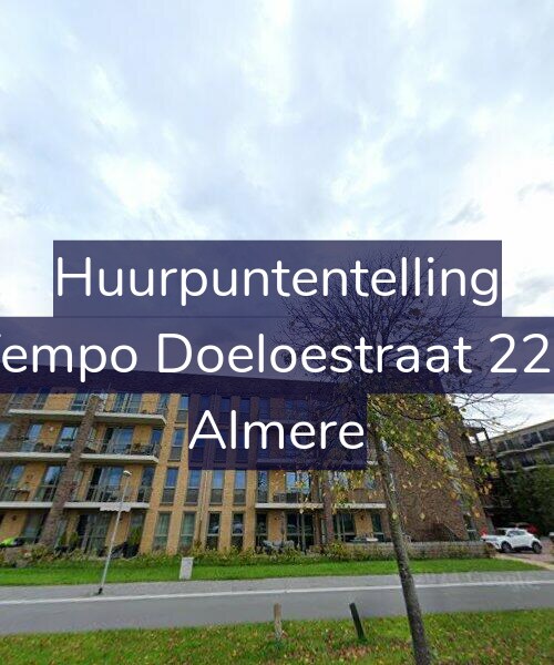 Foto gevel Huurpuntentelling voor Tempo Doeloestraat 226, Almere