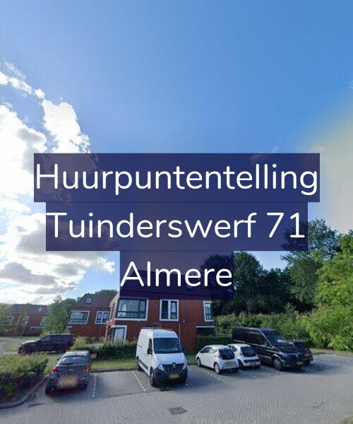 Foto gevel Huurpuntentelling voor Tuinderswerf 71, Almere