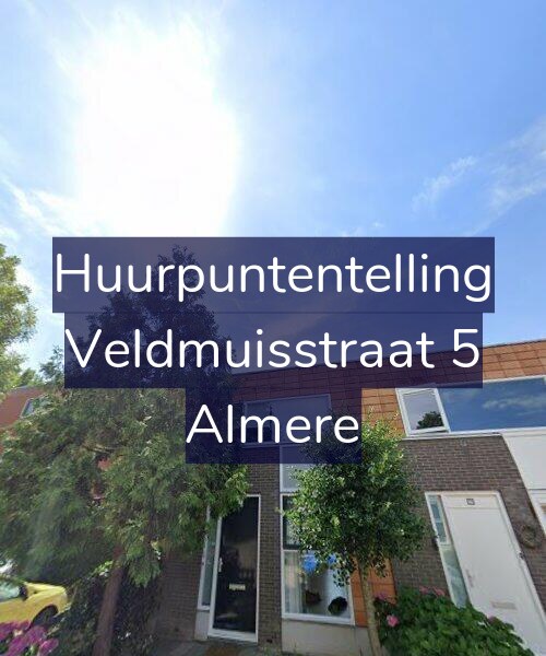 Foto gevel Huurpuntentelling voor Veldmuisstraat 5, Almere