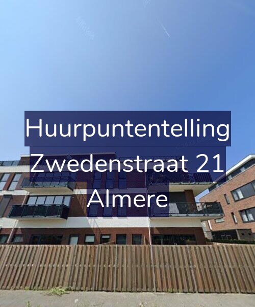 Foto gevel Huurpuntentelling voor Zwedenstraat 21, Almere