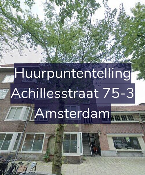 Foto gevel Huurpuntentelling voor Achillesstraat 75-3, Amsterdam