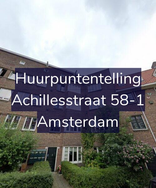 Foto gevel Huurpuntentelling voor Achillesstraat 58-1, Amsterdam