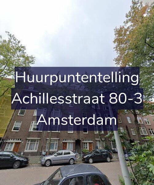 Foto gevel Huurpuntentelling voor Achillesstraat 80-3, Amsterdam
