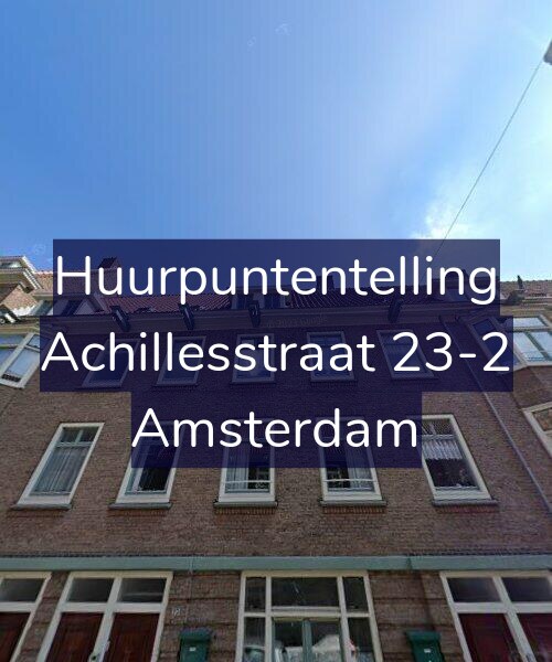 Foto gevel Huurpuntentelling voor Achillesstraat 23-2, Amsterdam