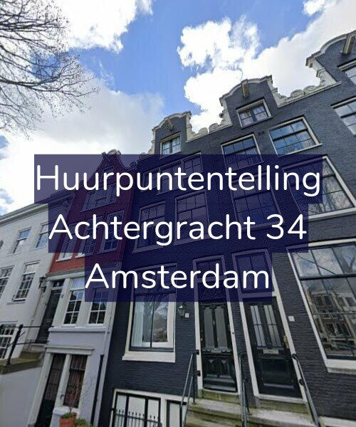 Foto gevel Huurpuntentelling voor Achtergracht 34, Amsterdam