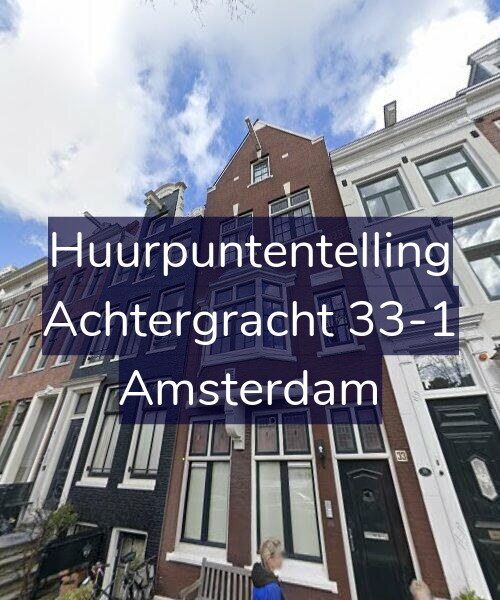 Foto gevel Huurpuntentelling voor Achtergracht 33-1, Amsterdam