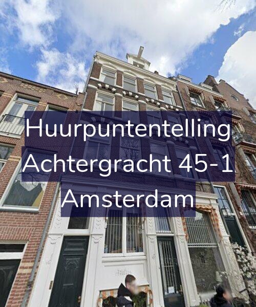 Foto gevel Huurpuntentelling voor Achtergracht 45-1, Amsterdam