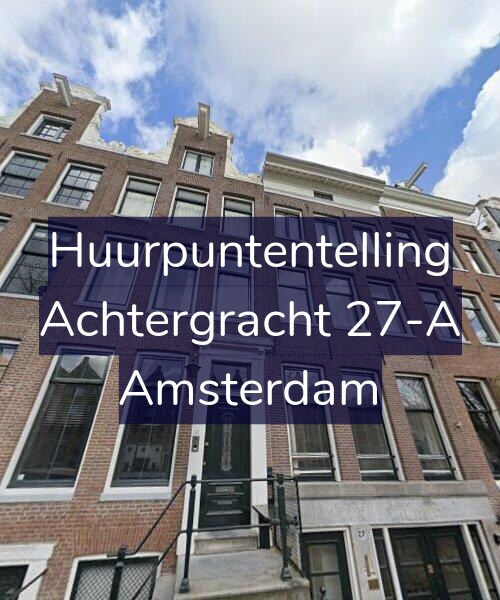 Foto gevel Huurpuntentelling voor Achtergracht 27-A, Amsterdam