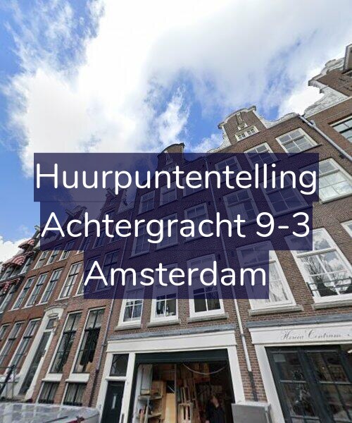 Foto gevel Huurpuntentelling voor Achtergracht 9-3, Amsterdam