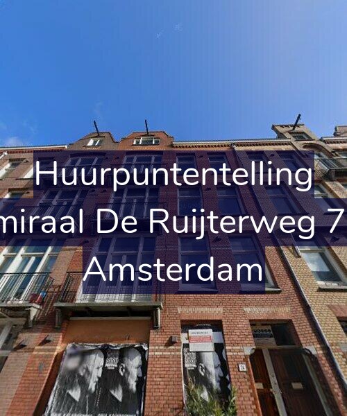 Foto gevel Huurpuntentelling voor Admiraal De Ruijterweg 74-3, Amsterdam