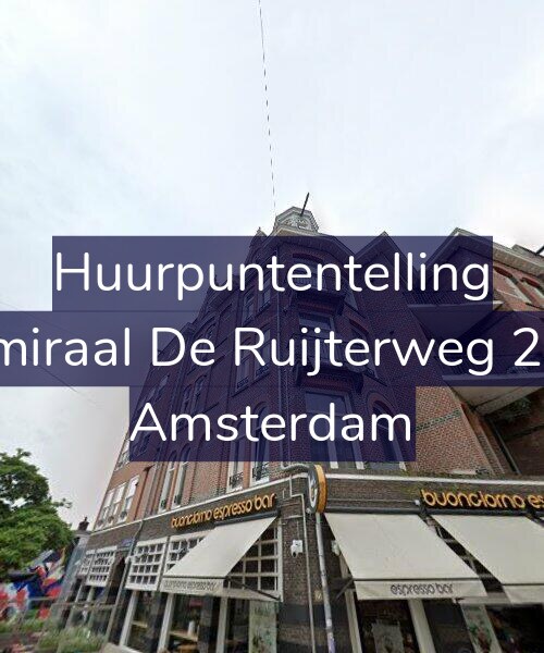 Foto gevel Huurpuntentelling voor Admiraal De Ruijterweg 25-2, Amsterdam
