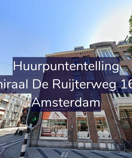 Foto gevel Huurpuntentelling voor Admiraal De Ruijterweg 161-2, Amsterdam