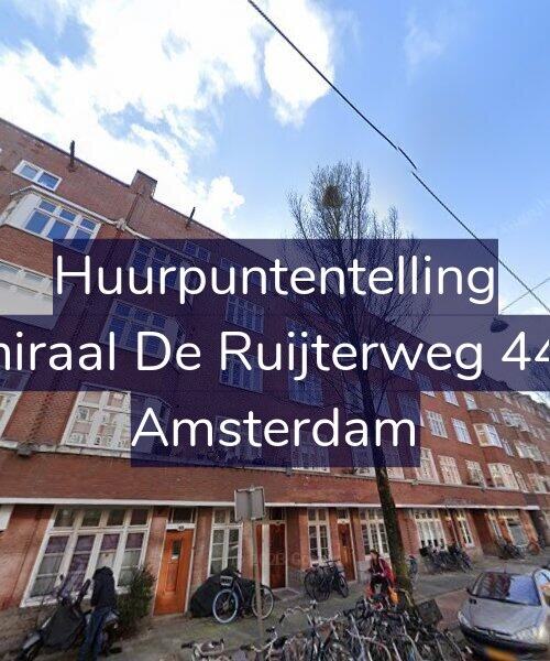 Foto gevel Huurpuntentelling voor Admiraal De Ruijterweg 445-1, Amsterdam